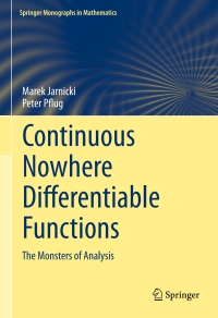 Cover image: Continuous Nowhere Differentiable Functions 9783319126692