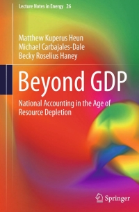 Cover image: Beyond GDP 9783319128191