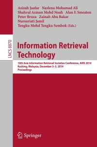 Cover image: Information Retrieval Technology 9783319128436