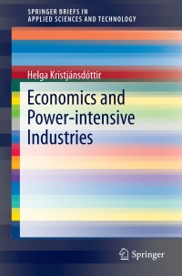 Imagen de portada: Economics and Power-intensive Industries 9783319129396