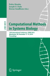 Imagen de portada: Computational Methods in Systems Biology 9783319129815