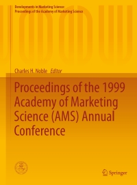 Imagen de portada: Proceedings of the 1999 Academy of Marketing Science (AMS) Annual Conference 9783319130774