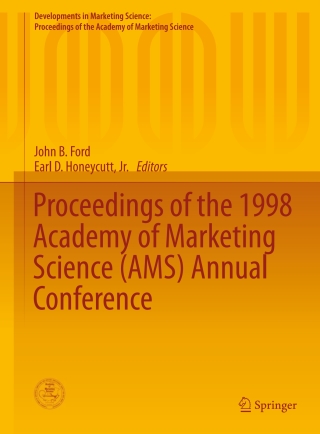 Titelbild: Proceedings of the 1998 Academy of Marketing Science (AMS) Annual Conference 9783319130835
