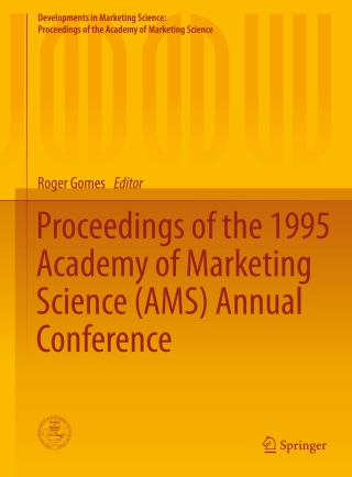 صورة الغلاف: Proceedings of the 1995 Academy of Marketing Science (AMS) Annual Conference 9783319131467
