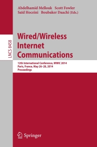 Cover image: Wired/Wireless Internet Communications 9783319131733