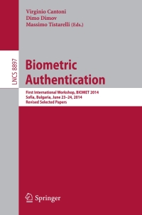 Imagen de portada: Biometric Authentication 9783319133850
