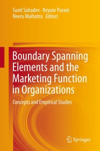 Titelbild: Boundary Spanning Elements and the Marketing Function in Organizations 9783319134390