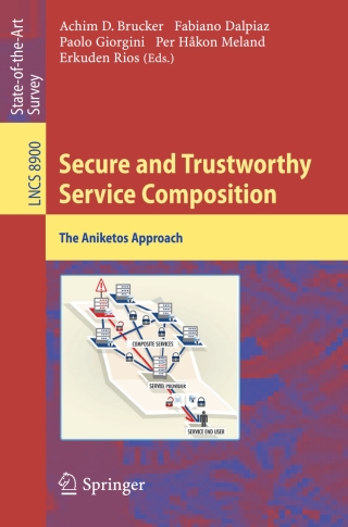 Imagen de portada: Secure and Trustworthy Service Composition 9783319135175