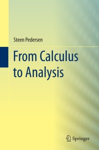 صورة الغلاف: From Calculus to Analysis 9783319136400