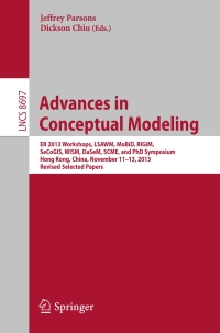 صورة الغلاف: Advances in Conceptual Modeling 9783319141381