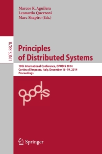 Cover image: Principles of Distributed Systems 9783319144719