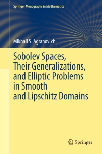 Cover image: Sobolev Spaces, Their Generalizations and Elliptic Problems in Smooth and Lipschitz Domains 9783319146478