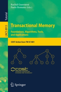 Titelbild: Transactional Memory. Foundations, Algorithms, Tools, and Applications 9783319147192