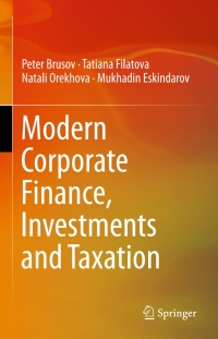 Imagen de portada: Modern Corporate Finance, Investments and Taxation 9783319147314