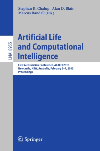Cover image: Artificial Life and Computational Intelligence 9783319148021