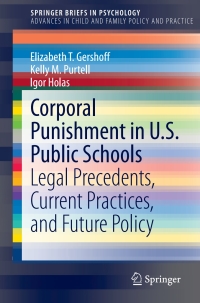 Cover image: Corporal Punishment in U.S. Public Schools 9783319148175