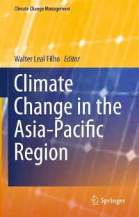 Imagen de portada: Climate Change in the Asia-Pacific Region 9783319149370