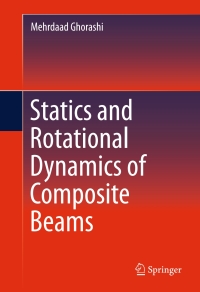 Cover image: Statics and Rotational Dynamics of Composite Beams 9783319149585