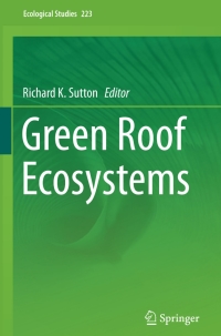 Cover image: Green Roof Ecosystems 9783319149820