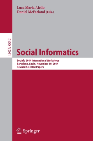 Imagen de portada: Social Informatics 9783319151670