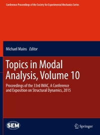 Cover image: Topics in Modal Analysis, Volume 10 9783319152509
