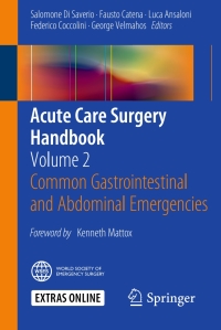 Cover image: Acute Care Surgery Handbook 9783319153612