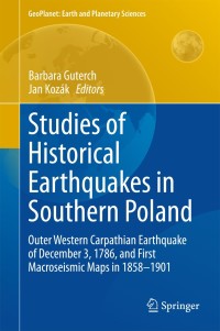 Cover image: Studies of Historical Earthquakes in Southern Poland 9783319154459