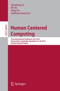 Cover image: Human Centered Computing 9783319155531