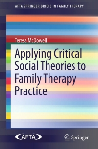 Titelbild: Applying Critical Social Theories to Family Therapy Practice 9783319156323