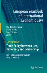 表紙画像: Trade Policy between Law, Diplomacy and Scholarship 9783319156897