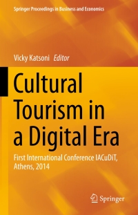Imagen de portada: Cultural Tourism in a Digital Era 9783319158587