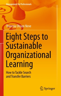 Cover image: Eight Steps to Sustainable Organizational Learning 9783319159362