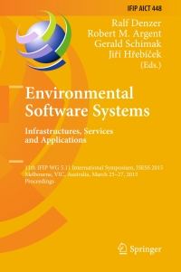 صورة الغلاف: Environmental Software Systems. Infrastructures, Services and Applications 9783319159935