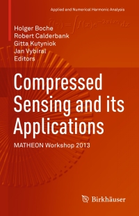 Imagen de portada: Compressed Sensing and its Applications 9783319160412