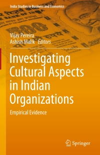 Cover image: Investigating Cultural Aspects in Indian Organizations 9783319160979