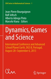 Imagen de portada: Dynamics, Games and Science 9783319161174