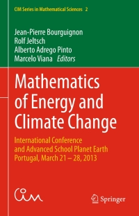 Cover image: Mathematics of Energy and Climate Change 9783319161204
