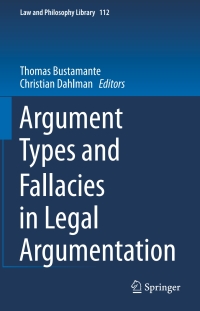 Cover image: Argument Types and Fallacies in Legal Argumentation 9783319161471