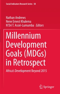 Cover image: Millennium Development Goals (MDGs) in Retrospect 9783319161655