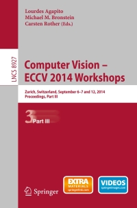 Cover image: Computer Vision - ECCV 2014 Workshops 9783319161983