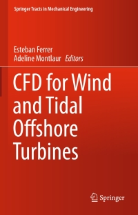 Immagine di copertina: CFD for Wind and Tidal Offshore Turbines 9783319162010