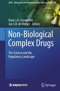 Immagine di copertina: Non-Biological Complex Drugs 9783319162409