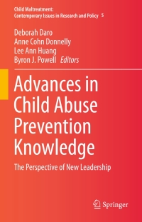 Imagen de portada: Advances in Child Abuse Prevention Knowledge 9783319163260