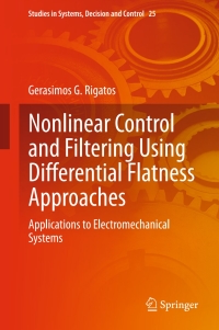 Imagen de portada: Nonlinear Control and Filtering Using Differential Flatness Approaches 9783319164199
