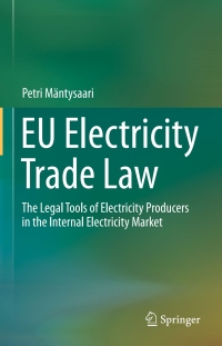 Cover image: EU Electricity Trade Law 9783319165127