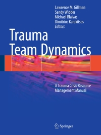 表紙画像: Trauma Team Dynamics 9783319165851
