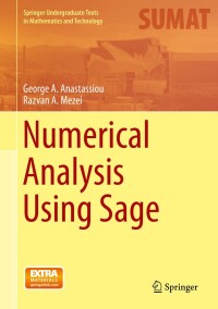 Cover image: Numerical Analysis Using Sage 9783319167381