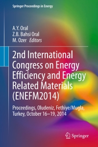 Imagen de portada: 2nd International Congress on Energy Efficiency and Energy Related Materials (ENEFM2014) 9783319169002