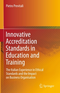 Cover image: Innovative Accreditation Standards in Education and Training 9783319169156
