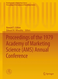 Cover image: Proceedings of the 1979 Academy of Marketing Science (AMS) Annual Conference 9783319169330